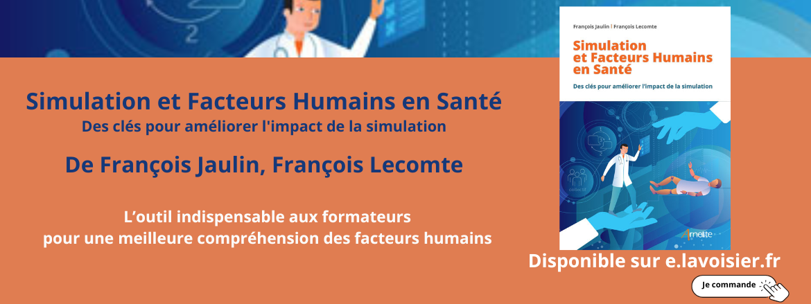 Simulation et Facteurs Humains en Santé Des clés pour améliorer l'impact de la simulation De François Jaulin, François Lecomte. Ce livre médical au format eBook. La plupart des industries à risque ont recours à la simulation pour former leurs professionnels et améliorer la fiabilité de leur organisation. En santé, la simulation est également un levier essentiel pour améliorer la qualité des soins et la sécurité des patients.  Les simulateurs gagnent en réalisme, les formateurs en expertise, les scénarios en authenticité. Pourtant, sans une solide compréhension des facteurs humains, les formations par simulation restent incomplètes, et le développement des compétences non techniques limité.  Cet ouvrage répond à un besoin croissant des formateurs : pour optimiser l’apprentissage par simulation, il est nécessaire qu’ils disposent des bonnes stratégies… Les auteurs proposent aux formateurs de s’approprier les concepts « facteurs humains », d’en acquérir les compétences spécifiques pour concevoir et animer les séances et d’interroger leur enseignement pour mieux transmettre les compétences non techniques aux apprenants.  Ce guide pratique propose une approche innovante de la formation par la simulation en santé. Conçu de manière progressive, il accompagne les formateurs à chaque étape, du scénario au débriefing, pour faire évoluer les pratiques et renforcer la fiabilité des soins. Et si chaque formateur en simulation devenait, à son échelle, un acteur des facteurs humains ?  Cet ouvrage s’adresse aux formateurs en simulation qui veulent affiner leurs pratiques ainsi qu’à tous les professionnels de santé, soignants ou fonctions support, qui souhaitent s’initier aux facteurs humains et améliorer leurs performances par l’acquisition des compétences non techniques. En tout apprenant sommeille un formateur…