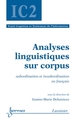 Analyses linguistiques sur corpus : Subordination et insubordination en français  De DEBAISIEUX Jeanne-Marie - HERMES SCIENCE PUBLICATIONS / LAVOISIER