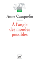 À l'angle des mondes possibles De Anne Cauquelin - Presses Universitaires de France