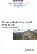 Compte-rendu de recherches n° 3 BVRE de Draix De Maurice Meunier - Quæ