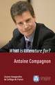 What is Literature for? De Antoine Compagnon - Collège de France