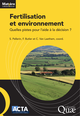 Fertilisation et environnement De Sylvain Pellerin, Fabienne Butler et Céline Van Laethem - Quæ