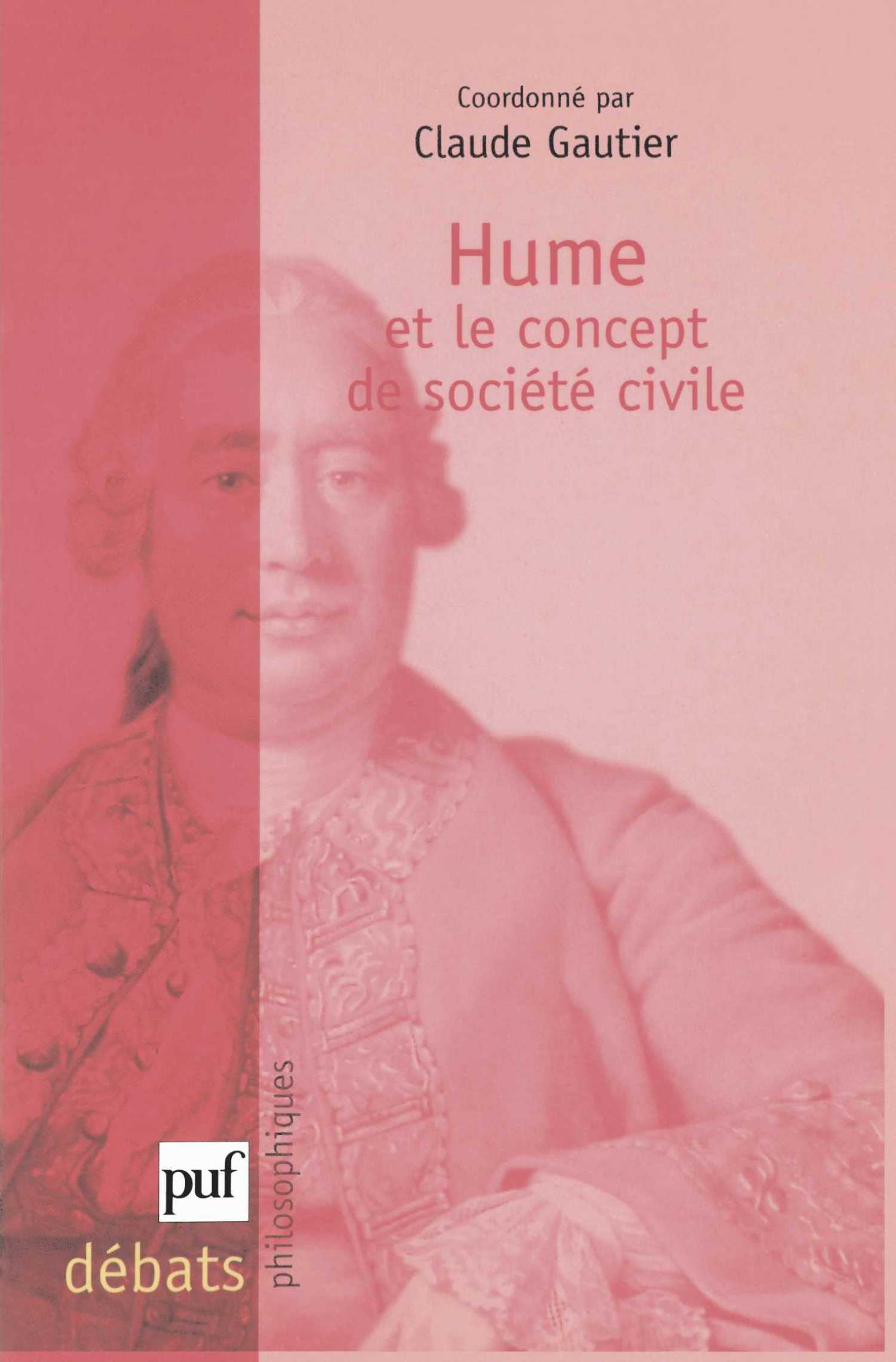 Hume et le concept de société civile De Claude Gautier - Presses Universitaires de France