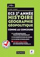 ECS 2e année - Histoire Géographie Géopolitique De Olivier Sarfati et Matthieu Alfré - Dunod