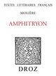 Amphitryon De  Molière - Librairie Droz