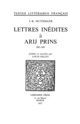 Lettres inédites à Arij Prins De Joris-Karl Huysmans - Librairie Droz