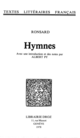 Hymnes De Pierre de Ronsard, Albert Py et Albert Py - Librairie Droz