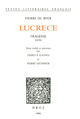 Lucrece : tragédie, 1638 De Pierre du Ryer - Librairie Droz