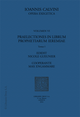 Praelectiones in librum prophetiarum Ieremiae De Jean Calvin et Max Engammare - Librairie Droz