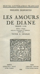 Les Amours de Diane. T. I De Philippe Desportes - Librairie Droz