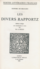 Les Divers Rapportz De Eustorg Beaulieu - Librairie Droz