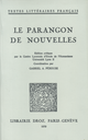 Le Parangon de nouvelles De Jacques Abelard, Roger Dubuis, R. Gascon, J. Lefebvre et L. Sozzi - Librairie Droz