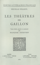 Les Théâtres de Gaillon De Nicolas Filleul - Librairie Droz