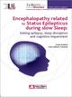 Encephalopathy related to Status Epilepticus during slow Sleep De Guido Rubolli et Carlo-Alberto Tassinari - John Libbey