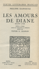 Les Amours de Diane De Philippe Desportes - Librairie Droz