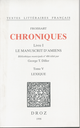 Chroniques De Jean Froissart - Librairie Droz