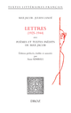 Lettres (1925-1944) De Max Jacob et Julien Lanoë - Librairie Droz