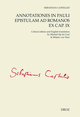 Annotationes in Pauli Epistulam ad Romanos ex cap. IX De Sébastien Castellion - Librairie Droz