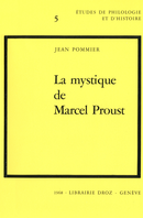 La Mystique de Marcel Proust De Jean Pommier - Librairie Droz
