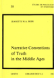 Narrative Conventions of Truth in the Middle Ages De Jeanette M. A. Beer - Librairie Droz