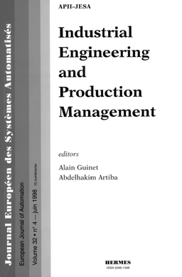 Industrial engineering and production management (JESA VOLUME 32 N°4 juin 1998