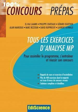 Tous les exercices d'Analyse MP -  Collectif - Ediscience