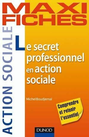 Maxi fiches. Le secret professionnel en action sociale - Michel Boudjemaï - Dunod