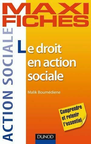 Maxi-fiches - Le droit en action sociale - Malik Boumédiene - Dunod