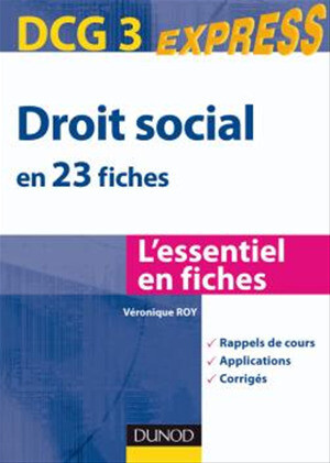 Droit social DCG 3 - Véronique Roy - Dunod