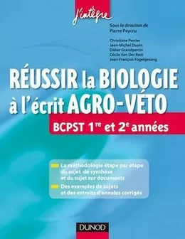 Réussir la Biologie à l'écrit Agro-Veto