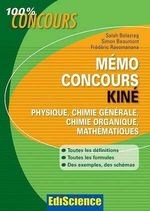 Mémo Concours Kiné - Salah Belazreg, Simon Beaumont, Frédéric Ravomanana - Dunod