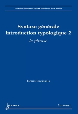 Syntaxe générale une introduction typologique 2 : la phrase