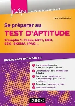 Se préparer au test d'aptitude - Tremplin 1, Team, AST1, EDC, ESG, SKEMA