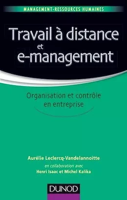 Travail à distance et e-management