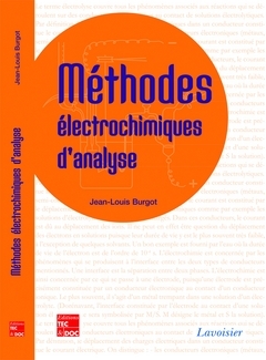 Méthodes électrochimiques d'analyse - BURGOT Jean-Louis - TECHNIQUE & DOCUMENTATION