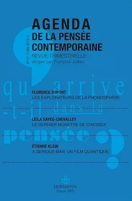 Agenda de la pensée contemporaine, n°17