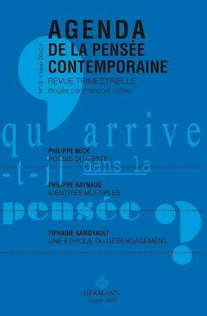 Agenda de la pensée contemporaine, n°15 - François Jullien - Hermann