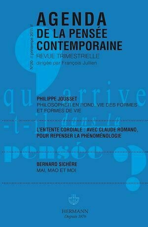 Agenda de la Pensée contemporaine, n°20 - François Jullien - Hermann
