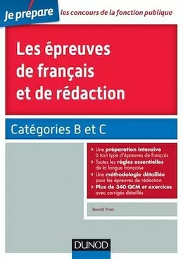 Les épreuves de français et de rédaction - Concours fonction publique - Catégories B et C