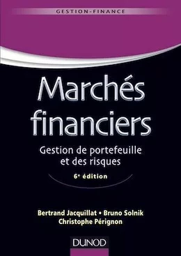 Marchés financiers - 6e éd