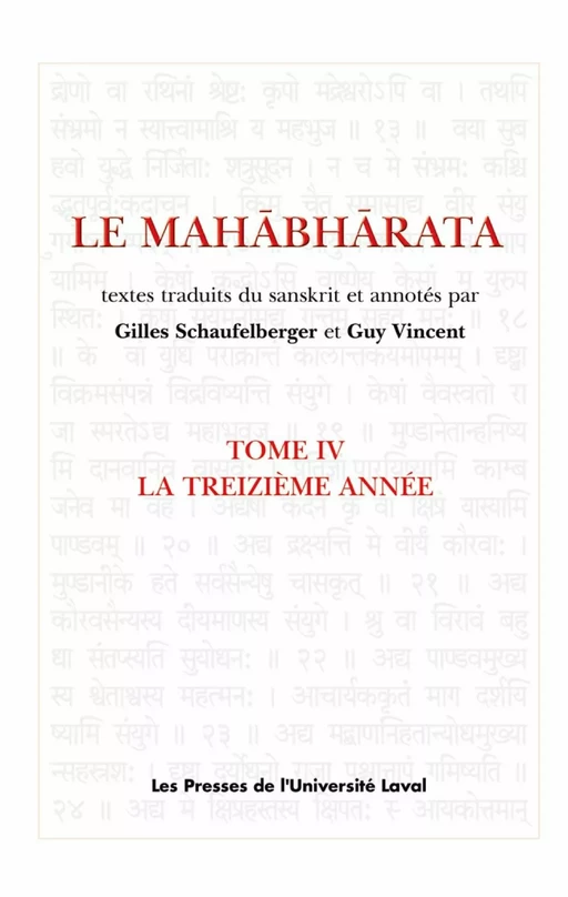 Le Mahâbhârata 4 : La treizième année - Gilles Schaufelberger, Guy Vincent - PUL Diffusion