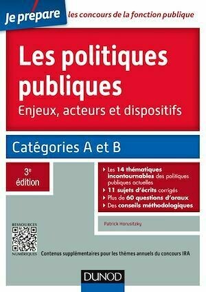 Les politiques publiques - 3e éd. - Patrick Horusitzky - Dunod
