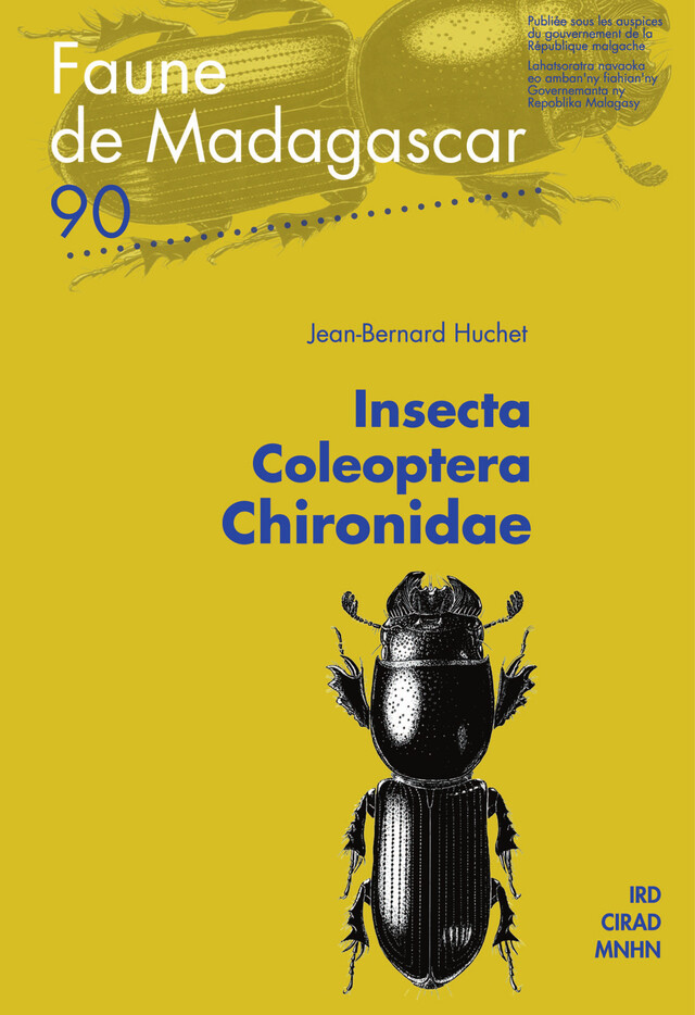 Insecta Coleoptera Chironidae - Jean-Bernard Huchet - Quæ