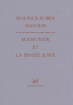 Maïmonide et la pensée juive