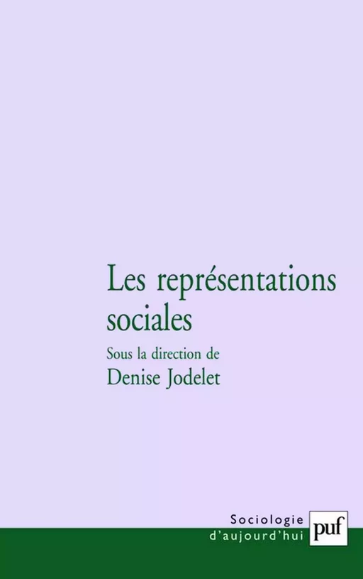 Les représentations sociales - Denise Jodelet - Humensis