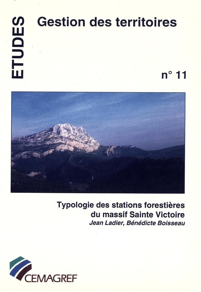 Typologie des stations forestières du massif Sainte-Victoire - Jean Ladier, Bénédicte Boisseau - Quæ