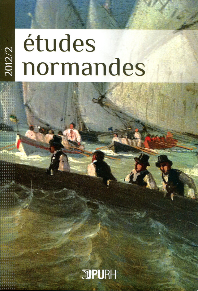 Etudes normande, n° 2/2012 - Damien Féménias - Presses universitaires de Rouen et du Havre