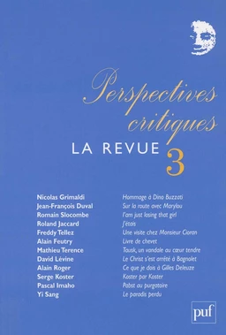 Perspectives critiques : la Revue 3