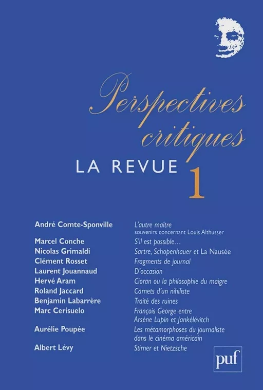 Perspectives critiques : la Revue 1 - Roland Jaccard - Humensis