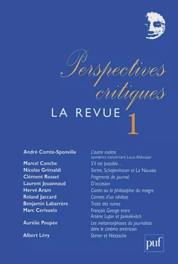 Perspectives critiques : la Revue 1